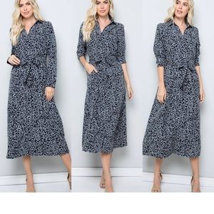 Button Down Midi Dress